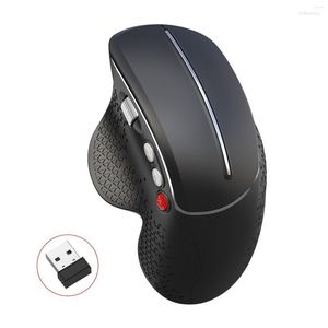 Souris 2.4G souris verticale sans fil 6 boutons jeu ergonomique 800/1600/2400/3600DPI avec portée de 10 mètres pour Windows PC/ordinateur portable