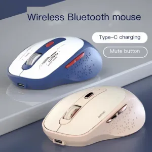 Souris 2.4Ghz souris sans fil Bluetooth souris d'ordinateur TypeC souris silencieuse rechargeable pour utilisation de bureau 1200 Dpi souris optique 6 boutons
