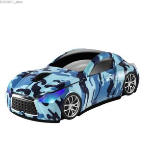 MICE 2,4 GHz Camouflage de camouflage de souris Sports Car Sports Car Mause 1600 DPI Optical Computer 3D Boy Gift Mice avec LED Light pour PC Y240407