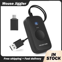 MICE 2 en 1 Mouse USB Jiggler Jiggler souris indétectable Mémoil automatique Mémateur de souris d'ordinateur Jiggler garde l'ordinateur éveillé Simuler la souris
