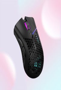 MICE 2023 Oplaadbare USB 24G Wireless RGB Light Honeycomb Gaming Mouse voor Desktop PC Computers Notebook Laptop Mice Mause Game8223992