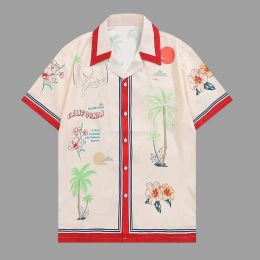 MICE 2023 Spring Hawaiiaanse shirts Summer Shirt Men Streetwear Flower Plant Print Beach Shirt Hip Hop Casual Tropical Holiday Tops
