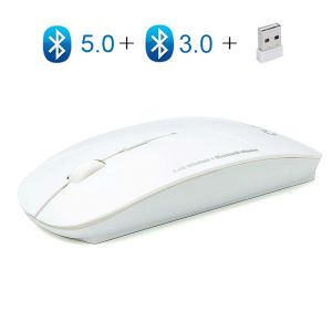 Muizen 3 in 1 muis draadloze computer bluetooth ergonomische 2,4 GHz USB optische mini dunne muizen voor boek laptop pc