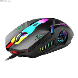 MICE 3200DPI D2 WIRED CONCURTIVE MONDE 6 BUTTON 4 vitesses variables Lumineux jeu coloré de gibier Esports Machinery souris Y240407