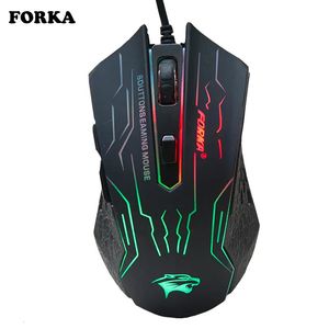 Ratones 3200DPI Silent Click USB Wired Gaming Mouse Gamer Ergonomía 6 botones Computadora óptica para PC Mac Juego portátil LOL Dota 2 231117