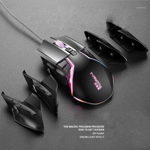 Souris 6400DPI 7 partie Y2 souris mécanique amovible assembler 8 touches de jeu SPCP198 moteur de jeu PC Gamer Completo CPU Gamer1