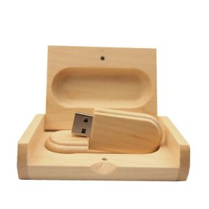 MICE 64 Go (10 Custom Free) WoodEn USB + boîte USB Drive flash Pendrive 4 Go 8 Go 16 Go 32 Go 64 Go Memory Stick Photography Photography