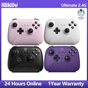 MICE 8BITDO ULTIMATE 2.4G CONTRÔLEUR HALLSTICK AVEC DOCK DE CHARGE POUR PC, Windows 10,11, Steam, Android, Apple Wireless GamePad