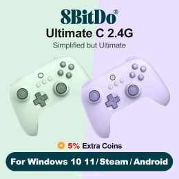 MICE 8BITDO ULTIMAT C 2.4G PC CONTRAREUR DE GAMING WIRESS Gamepad pour Steam PC, Windows 10 11, Android et Raspberry Pi