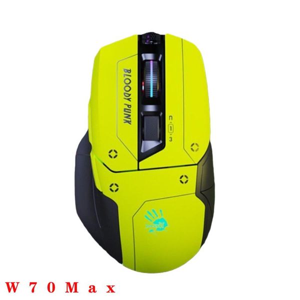 Souris A70/W70 Max souris de jeu filaire professionnelle sanglante 10000 Dpi lumière rvb pour ordinateur portable Macro définition programmation souris de jeu