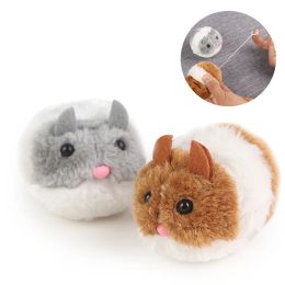 Mice Artificial Mouse Pulling Tail Ring Vibrate RunCat Toys Interactive Forward Shock Shake Pet Toy Mouse Pet Products