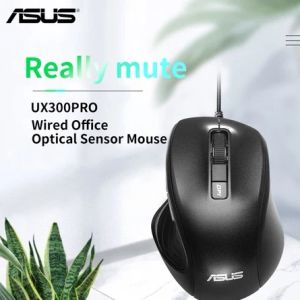 Muizen ASUS UX300PRO Bedrade Muis 3200 DPI Stille Ergonomische Optische Muis Geschikt Laptop Kantoor Accessoires Plug en Play Gratis Verzending