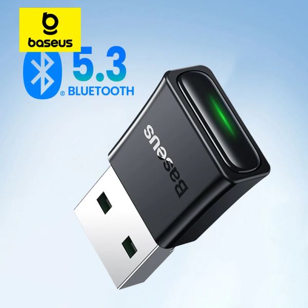 MICE BASEUSUS USB BLUETOOTH 5.3 Adaptateur PC Adaptateur sans fil d'émetteur USB PC pour le clavier de souris sans fil WIN11 / 10 / 8.1