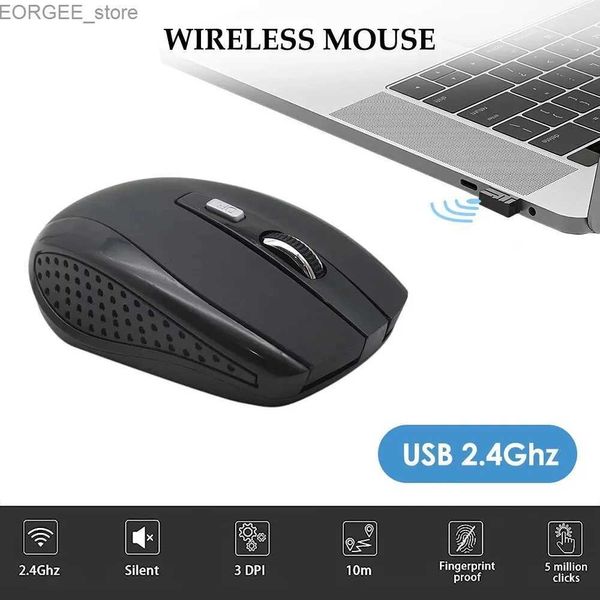MICE Battery Wireless Souris silencieuse 2.4g Portable Mobile Offity Office Mouse DPI Réglable DPI pour ordinateur portable PC ordinateur portable MacBook Y240407
