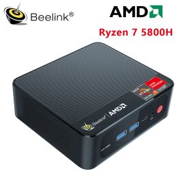 Muizen beelink ser5 pro amd ryzen 7 5800H mini pc amd ryzen 5 5500U Windows 11 16GB 500GB SSD WiFi6 Desktop Mini PC Gamer Computer