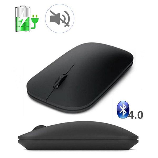 Ratones Bluetooth 3,0 + 4,0 ratón inalámbrico recargable óptico ratón de ordenador de oficina ergonómico delgado portátil 3d PC ratón silencioso para ordenador portátil