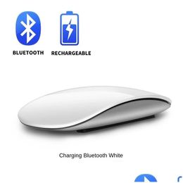 MICE Bluetooth 4.0 Wireless Mouse Oplaadbare stille MTI Arc Touch Tra-Thin Magic voor laptop iPad PC Book Drop Delivery Computers Net OTMDJ