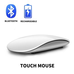 Muizen Bluetooth 4 0 Draadloze Muis Oplaadbare Stille Multi Arc Touch Ultra dunne Magic Voor Laptop Ipad PC 231117