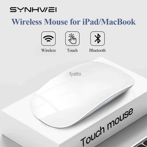Souris Bluetooth souris pour Mac / iPad / iPhone rechargeable silencieuse ultra-mince tactile sans fil compatible avec les tablettes / MacBook Pro / MacBook Air H240407