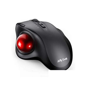 Souris Bluetooth Souris Rechargeable 2.4G USB Sans Fil Ergonomique Trackball Pour Ordinateur 1000 1600 1800 Dpi 231208 Drop Livraison Ordinateurs Otxmb