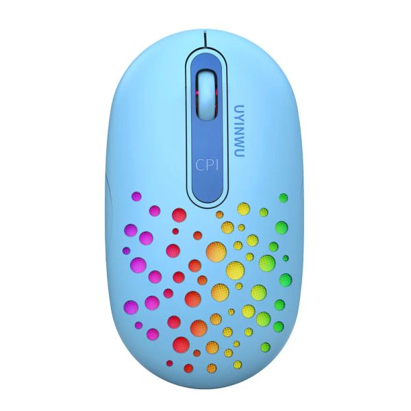 Ratones Bluetooth ratón inalámbrico que cambia de Color ordenador PC ratón USB con carcasa de panal recargable ratones delgados para Notebook