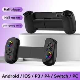 MICE BSP D8 Wireless BT5.2 GamePad For Switchs Tablet de téléphone portable Télescopique Contrôleur de jeu de téléphone portable Joystick avec hall déclencheurs