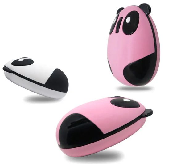 Ratones Panda de dibujos animados ratón inalámbrico ratón recargable ordenador inalámbrico silencioso Mause ratón ergonómico para juegos para ordenador portátil PC