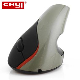 Souris CHYI 2.4G souris verticale sans fil ergonomique Rechargeable 1600DPI souris d'ordinateur optique USB 5D souris de jeu pour PC Gamer ordinateur portable