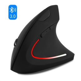 Souris CHYI Bluetooth Mouse Gamer 1600DPI Souris verticale ergonomique LED rétro-éclairé optique sans fil Gaming Mause poignet sain pour ordinateur portable PC