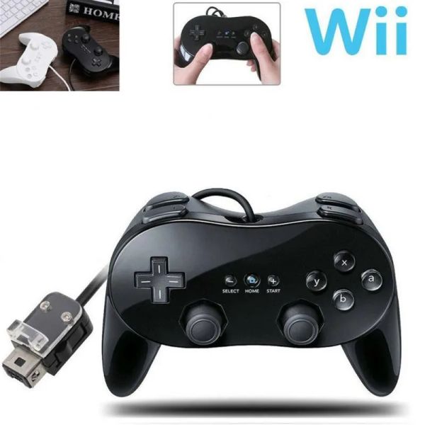 MICE Classic Game Controller Pad Console Joypad pour Nintendo Wii Wii Gamin Controller Wired Game Contrôleur de deuxième génération PAD RÉTOVE