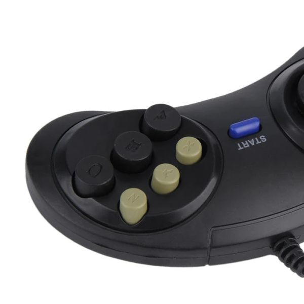 MICE Classic Wired 6 botones Joypad Handle Controller de juego para Sega MD2 Mega Drive Accesorios para juegos Remoto Control universal