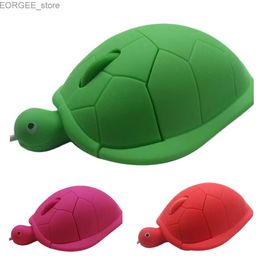 Souris mignon line line souris usb 3d tortue optique souris pc mini pro tortle jeu souris y240407