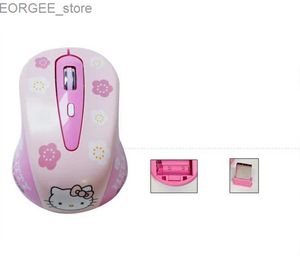 Muizen schattige cartoon roze draadloze computer muis mini cadeau voor goedkeuring 1600dpi pc muis bedraad 2.4GHz USB meisje optische laptop muis y240407