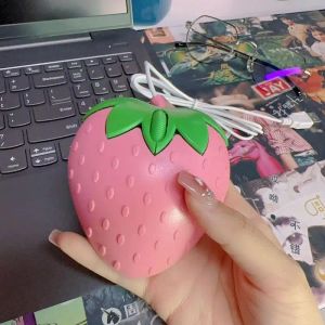 Muizen schattige roze aardbei muis USB kleine optische pc computer gamer muis meisje cadeau muizen voor kantoorlaptop