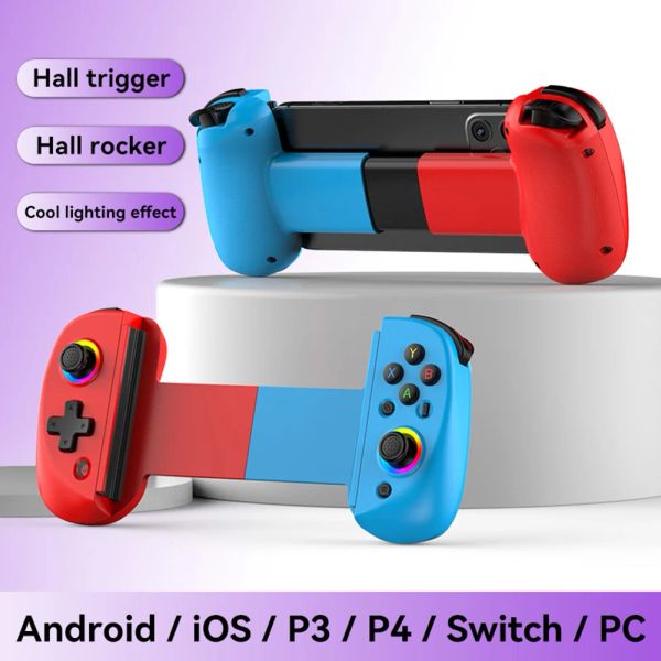 MICE D8 RGB Tablet Contrôleur Handle sans fil pour la console de jeu Switch Console Bluetooth Joystick pour P3 P4 Android iOS Gamepad