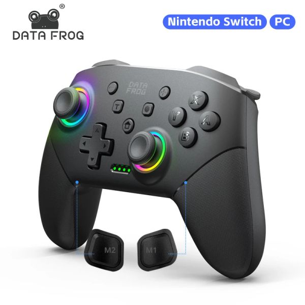 Rate Data Frog Wireless Switch Pro Controller para el joystick programable OLED Switch/Switch para PC GamePad para el controlador Lite Switch