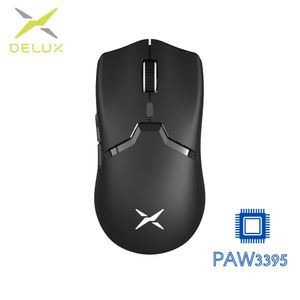 Mice Delux M800 PRO PAW3395 Wireless Gaming Mouse 72g Wired Programmable Ergonomic 26000 DPI Type C Rechargeable For Windows Mac 230808