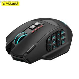 MICE E-YOOSO X-33 RVB USB 2.4G Gaming sans fil souris 16000 dpi 16 bouton Programmable Gaming Optical Mouse Y240407