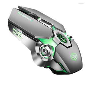 Muizen Elektronica Q7 Gaming 7 Knoppen USB Bedraad Gamer Mouse Professioneel Optisch Verstelbaar 4000 DPI Wit Zilver