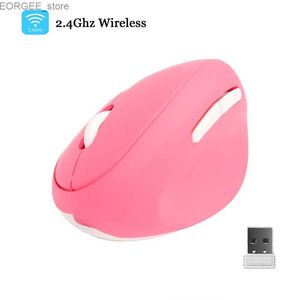 Souris ergonomiques de souris verticale mini usb optique sans fil de souris ordinateur jeu souris câblée pour ordinateur portable tablette de bureau de bureau de bureau y240407