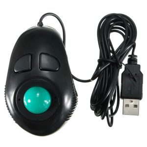 Ratones Equipo de computadora esencial 2m HS0Finger Mano 4DB Mini Trackball Mouse PC Computadora Notebook Ratones