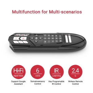 Muizen F1 2.4G Infrarood Luchtmuis Afstandsbediening Met Stem Laag Stroomverbruik Draadloze Fly Mouse IR Leren voor Android TV Box