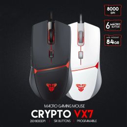 Souris FANTECH VX7 Profession souris de jeu 8000DPI réglable 6 boutons Macro câble souris pour souris Gamer FPS LOL souris ergonomique