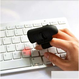 Muizen vingermuis draadloze mini usb ring optische laptopmauze 1600dpi plug play handheld drop levering computers netwerktoetsenboards dhscx