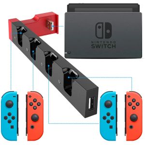 MICE voor Nintendo Switch JoyCon Charging Dock Hub USB -controller Charger Dock Stand Station Holder Switch NS Joycon Game Charging Hub