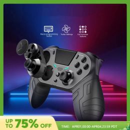 Ratones para el controlador inalámbrico PS4 dual vibration Bluetooth gamePad turbo turbo function para la consola PS4 Android iOS PC Joystick