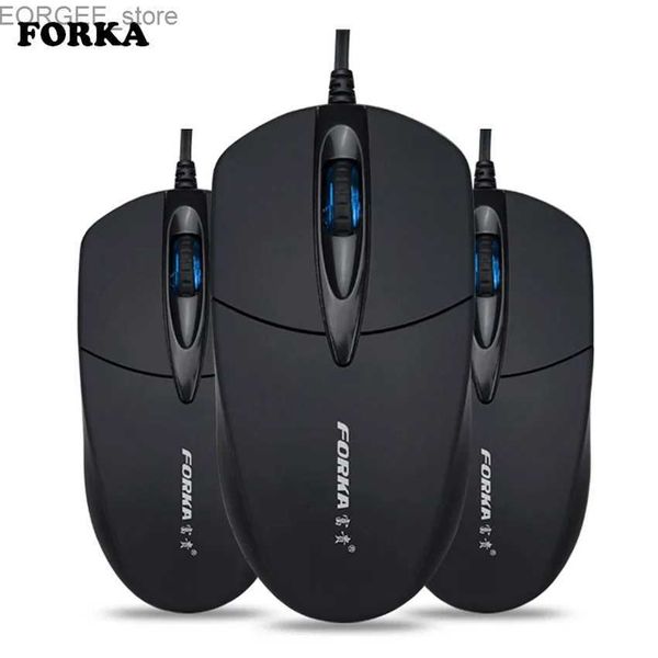 MICE FORKA SILENT Cliquez USB Wired Computer Ergonomic Mouse Mute PC Game Game Mouse Mouse pour PC ordinateur portable Office Office Accessary Y240407