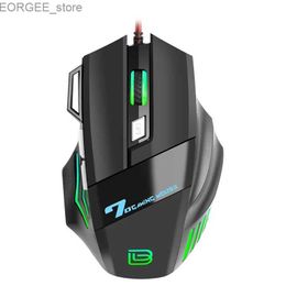 Game de souris G5 Esports lumineux Big Mouse USB Mouse 7D Firepower Key Mecanical Hot Wired Mouse Game Y240407