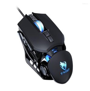 Muizen gaming mouse gamer -aanwijzing gloeiende USB bedraad RGB mechanische macro definitie accessoires roze voor desktop pc laptop computer4978190