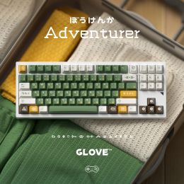 MICE GLANT X Domikey Cherry Adventurer ABS DoubleShot Keycap pour MX STEM Keyboard Poker 87 104 GH60 XD64 XD68 BM60 BM65 BM80